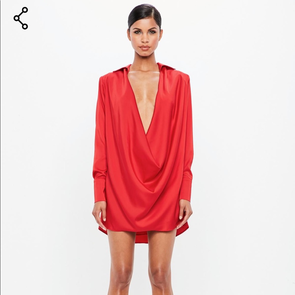 Cowl neck dress
